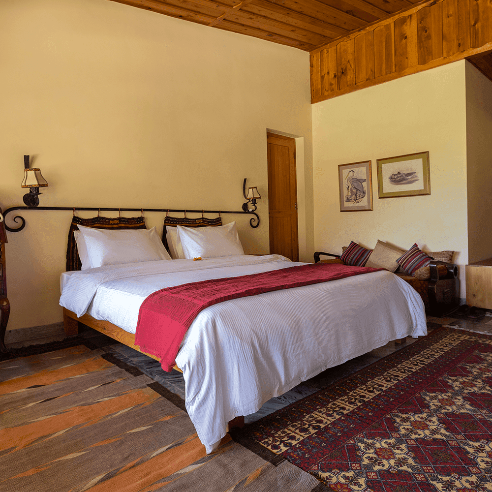 Double Room <br> <div class="rooms-locate"> Hindukush Heights Chitral </div>